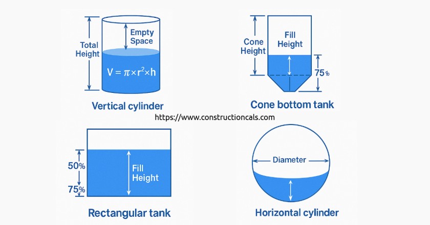 Tank Volume Shapes